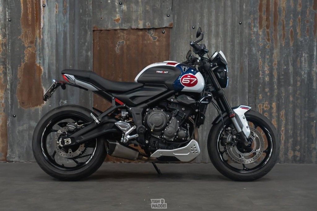 Triumph Trident 660: Triple Tribute Edition, Occasion, 3 cilinders, LED Verlichting, Meer dan 35 kW