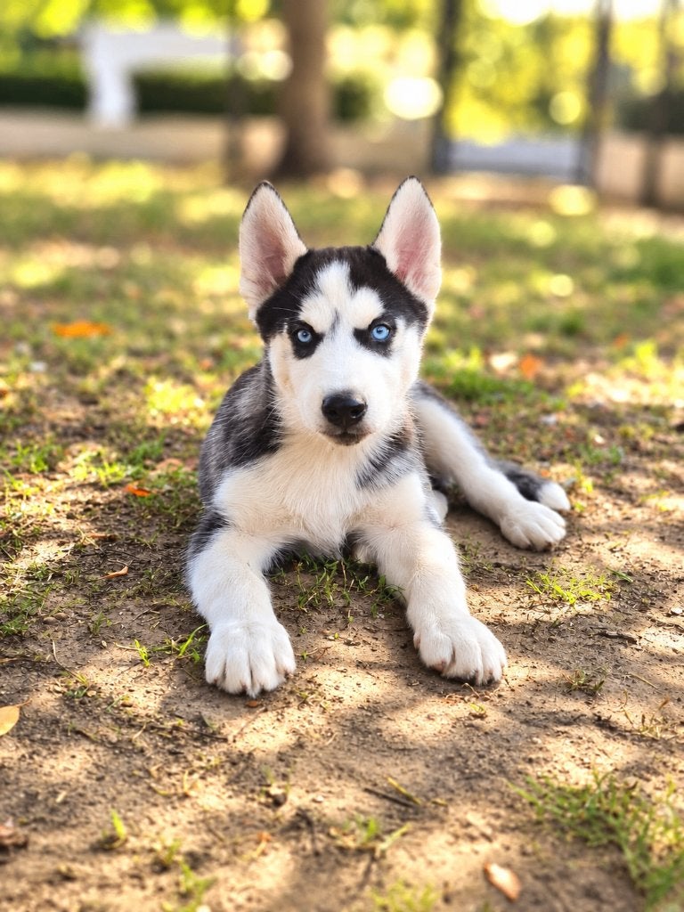 Chiot husky à la recherche d'un propriétaire ! ! !, Chien (mâle), Maladie de Carré (chiens), Belgique, Un chien