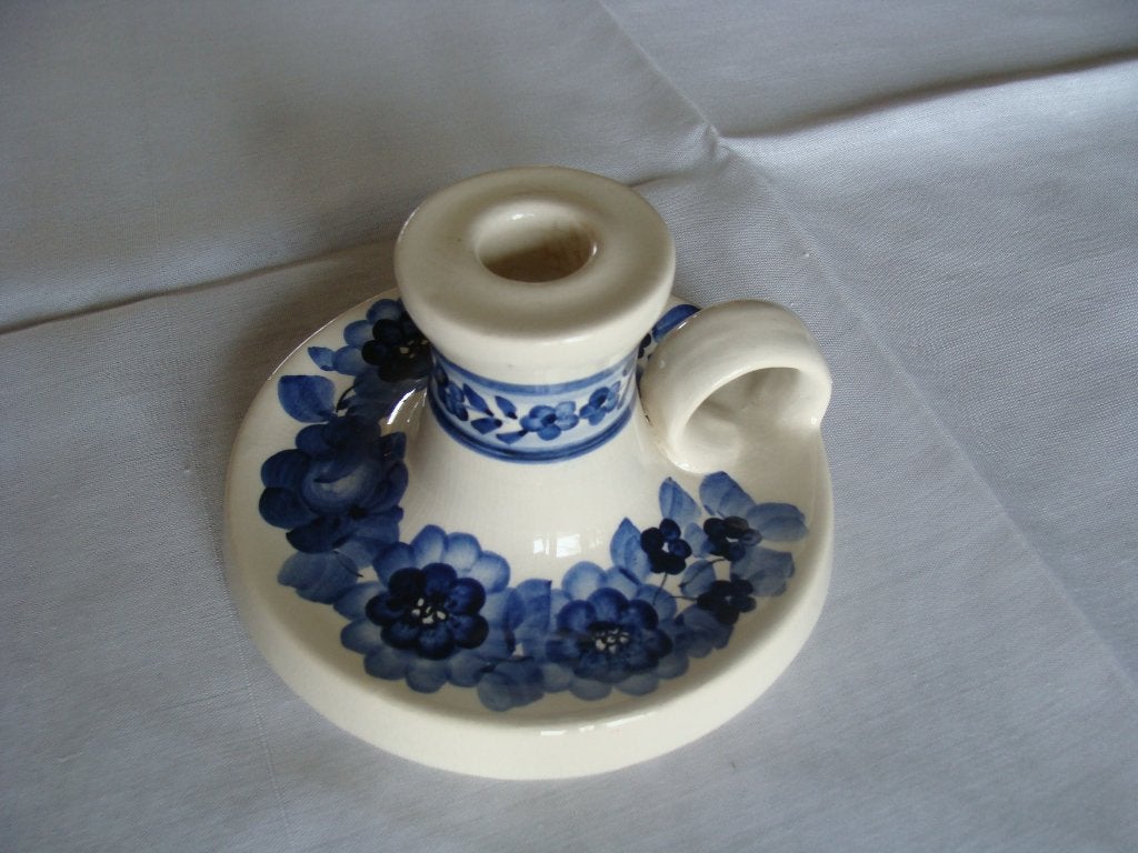 ancien bougeoir avec poignée, marque Fajans,  n 8875 -12 ,, Antiquités & Art, Enlèvement ou Envoi, Céramique ou Poterie