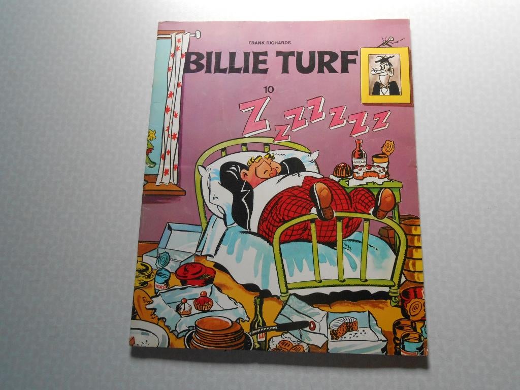 Billie turf 10 1973 1 ste druk., Gelezen, Eén stripboek, Ophalen of Verzenden, Frank Richards