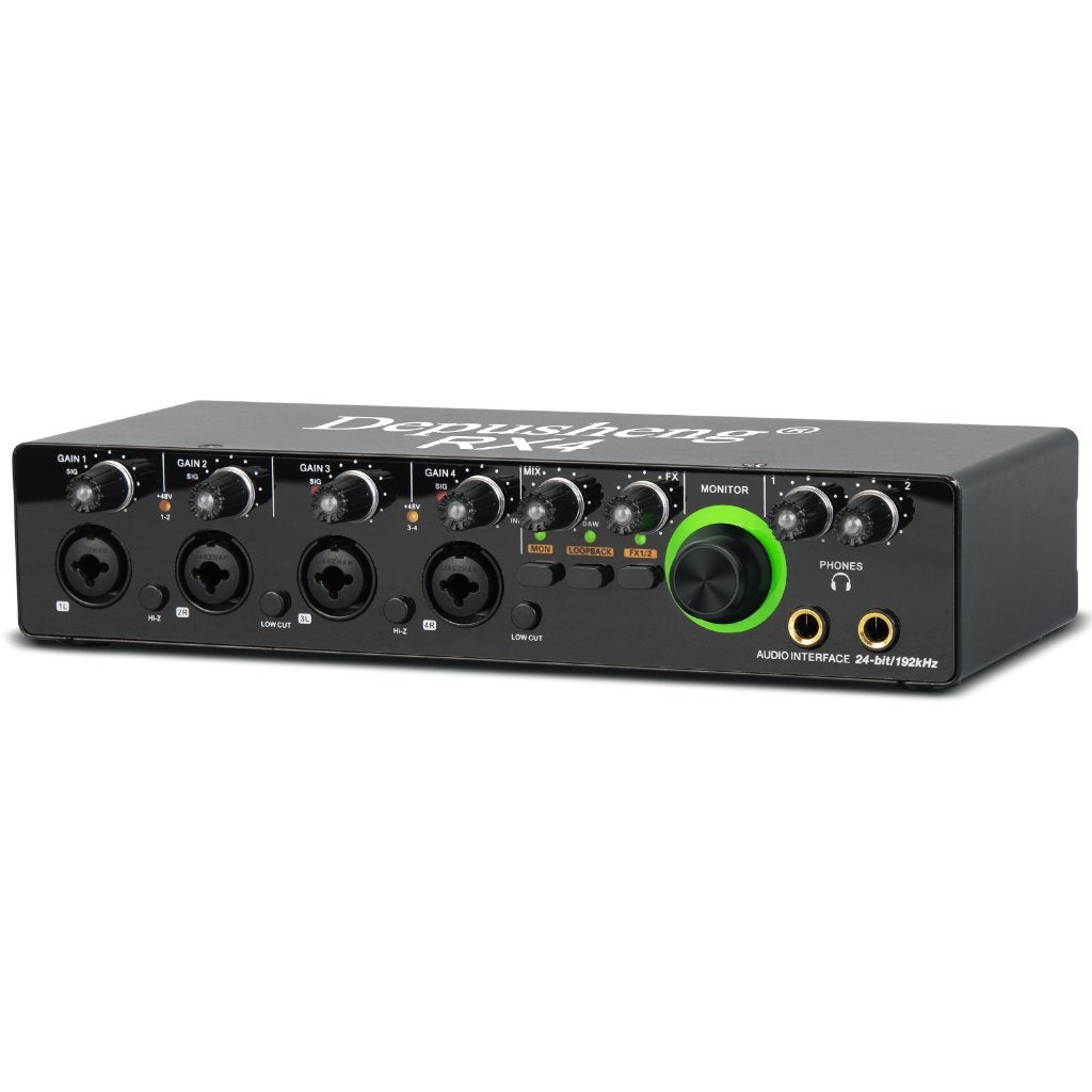 RX4 USB-audio-interface, computeropname, geluidskaart, Musique & Instruments, Microphones, Comme neuf, Micro pour instrument, Enlèvement ou Envoi