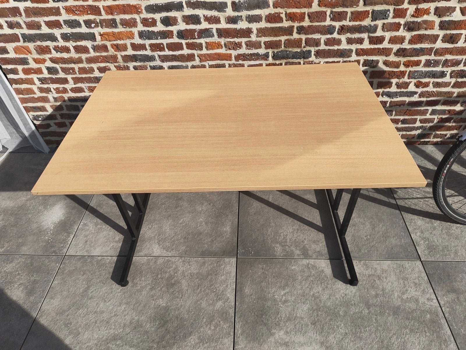 Plooibare tafel zwaar model 120*80*75, Ophalen, Gebruikt, 75 cm of meer, 60 cm of meer
