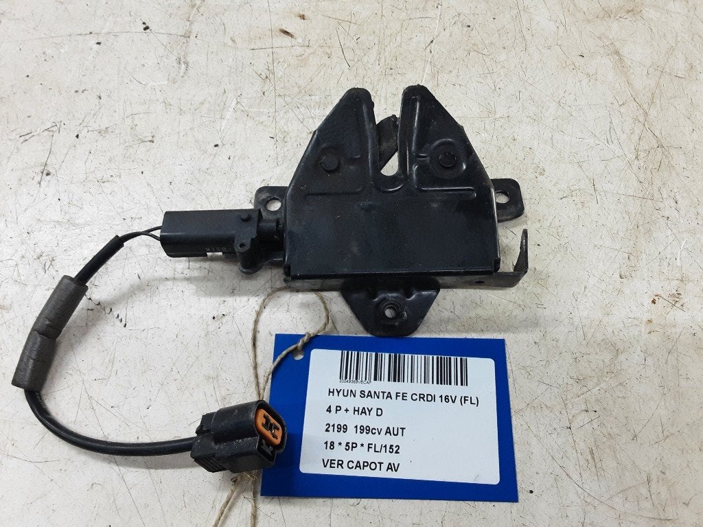 SERRURE CAPOT Hyundai Santa Fe III (DM) (01-2012/02-2018), Utilisé, Hyundai