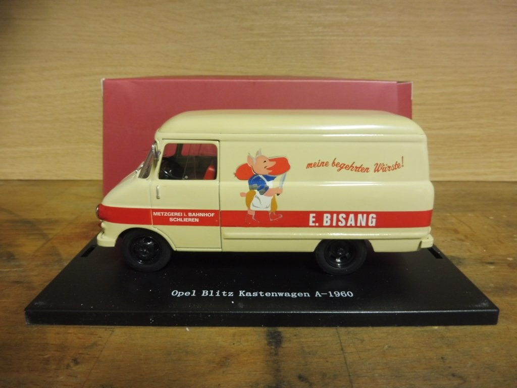 1:43 Starline 530521 Opel Blitz A E.Bisang Metzgerei slager, Hobby en Vrije tijd, Modelauto's | 1:43, Ophalen of Verzenden, Zo goed als nieuw