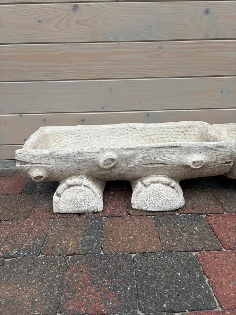 Te koop 2 bloembakken, Tuin en Terras, Ophalen, Zo goed als nieuw, Steen