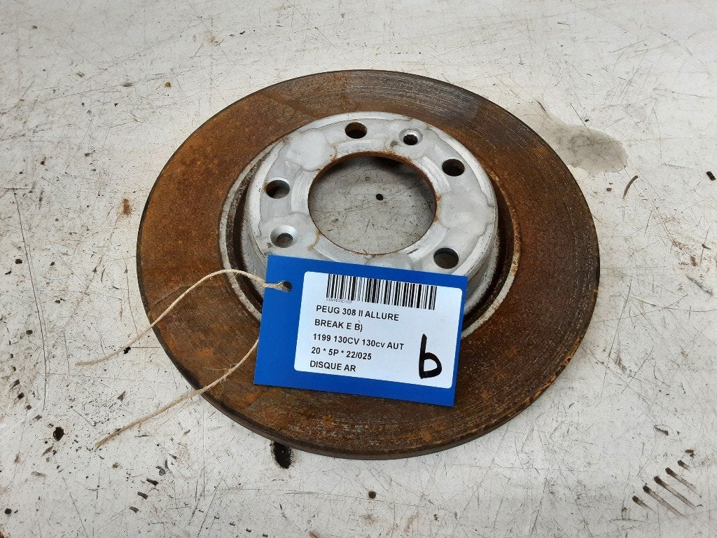 REMSCHIJF ACHTER Peugeot 308 SW (L4 / L9 / LC / LJ / LR), Gebruikt, Peugeot