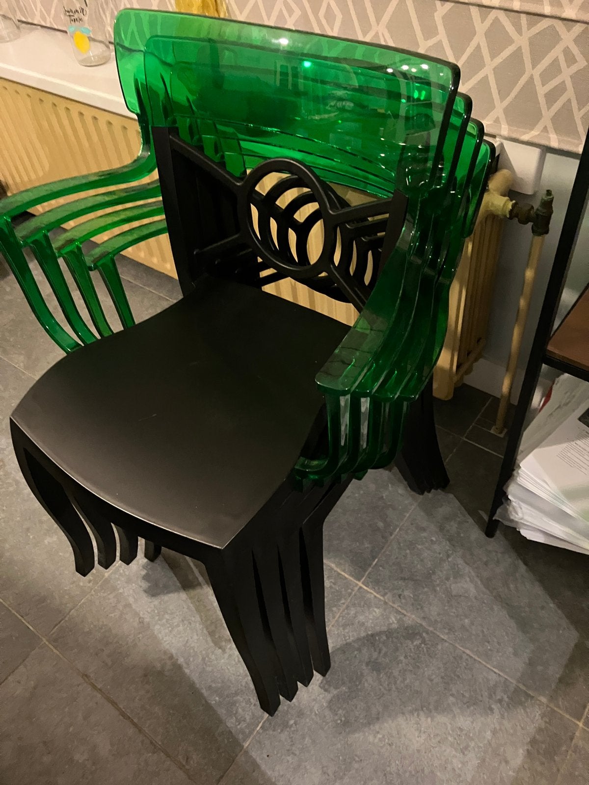 Set van vijf stoelen Papatya Opera - tot 16 juli, Enlèvement, Utilisé