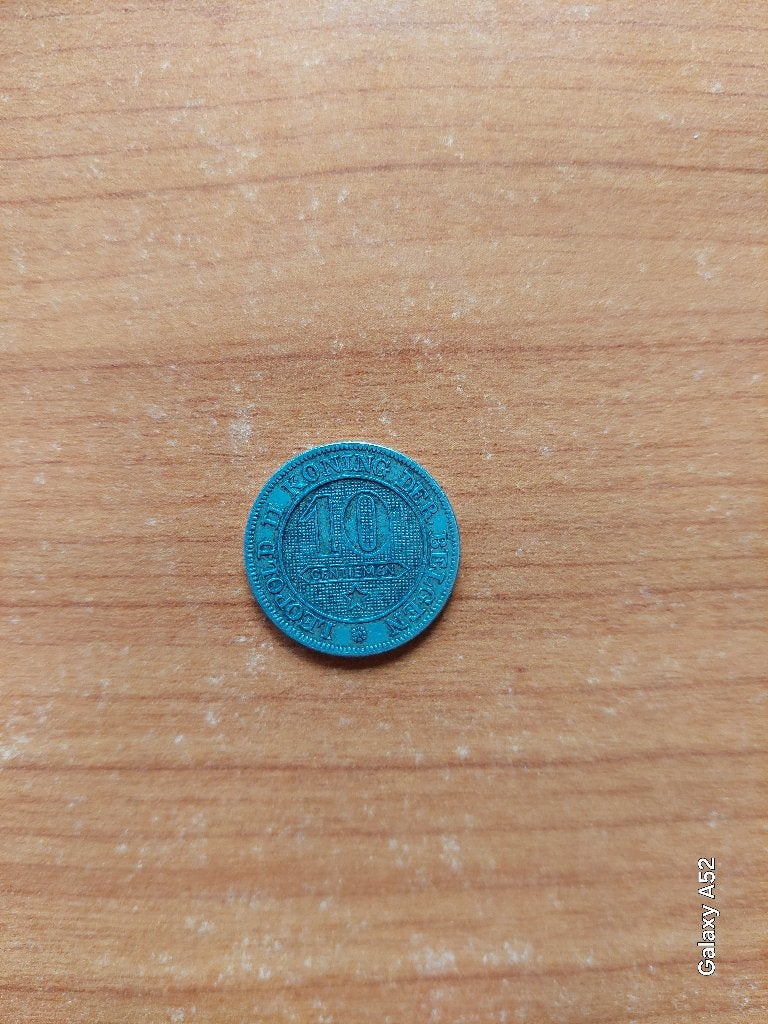 Belgische munt van 10 ct, 1898, Leopold II, Ophalen of Verzenden, Overig, Losse munt