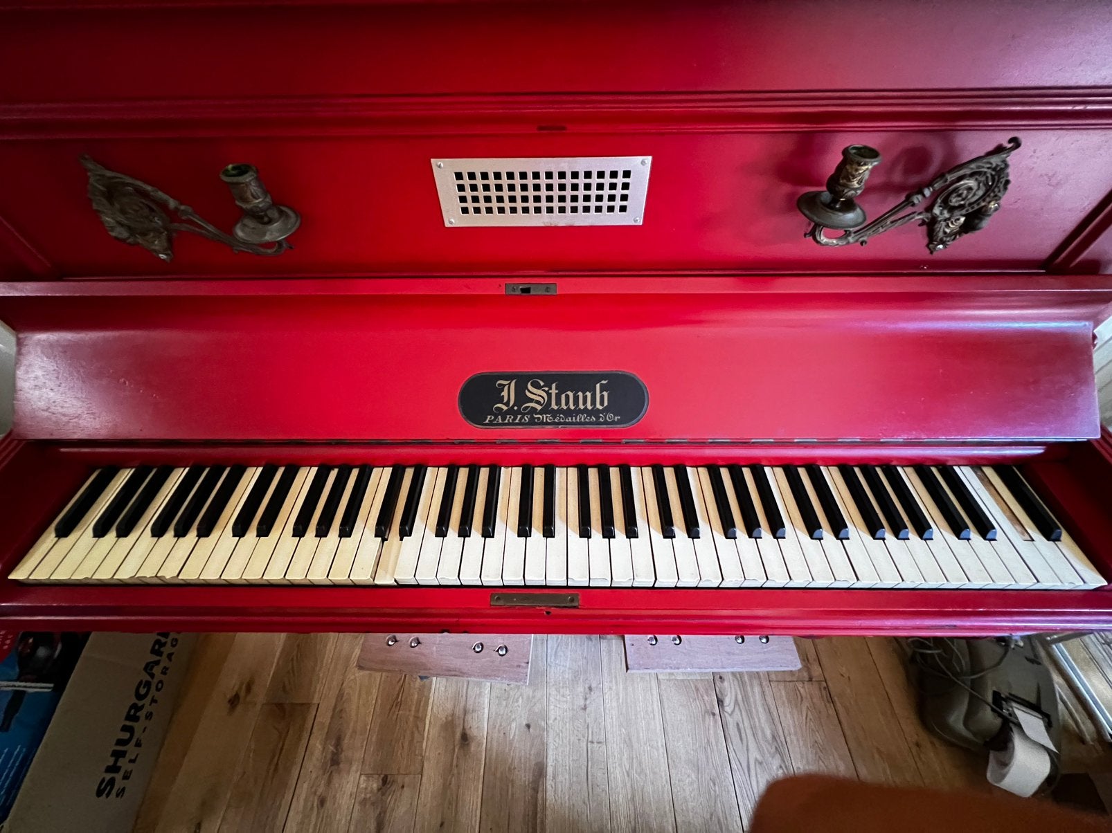 Piano rood, Muziek en Instrumenten, Ophalen, Gebruikt