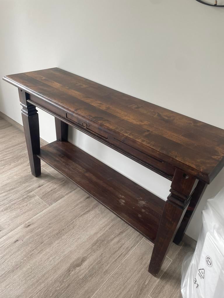 Stijlvol en massiek eiken meubel / sidetable, Ophalen, Zo goed als nieuw, Eikenhout