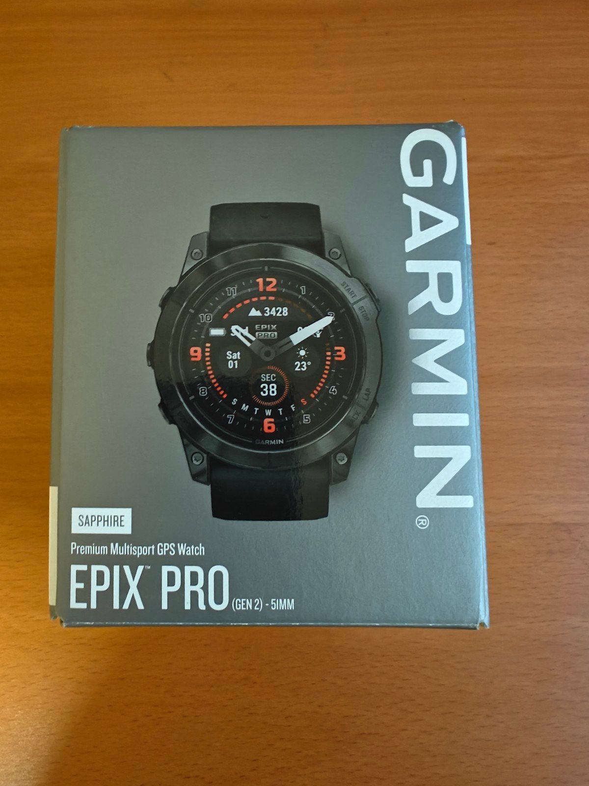 Garmin Epix Por 51mm sapphire titanium edition, Ophalen, Zo goed als nieuw, Hoogte, Android
