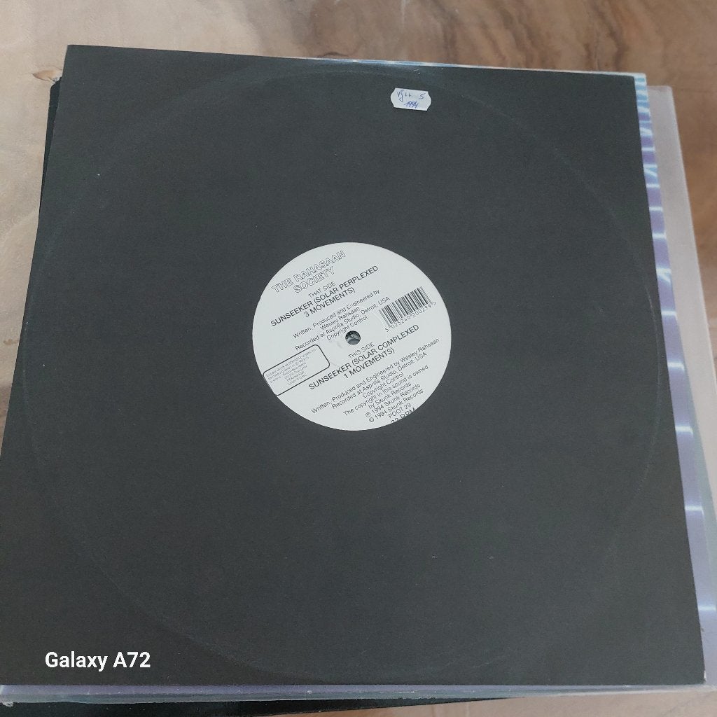 the rahasaan society sunseeker 12 inch maxi, Gebruikt, Ophalen of Verzenden, Techno, 12 inch