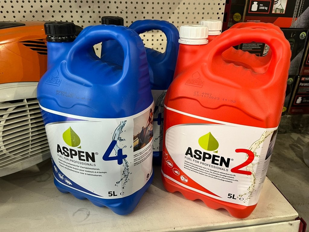 Aspen 2-takt en 4-takt brandstof 5 Liter RUIME VOORRAAD, Ophalen