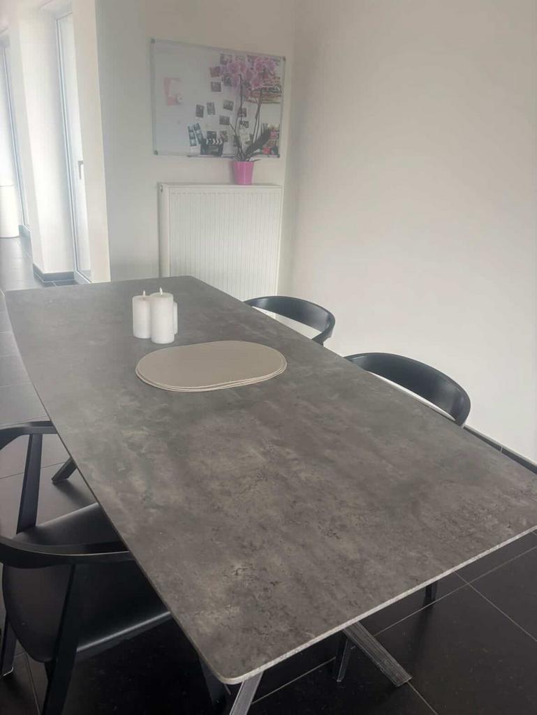 Eettafel, Huis en Inrichting, Tafels | Eettafels, Ophalen, Gebruikt, Vier personen, Rechthoekig