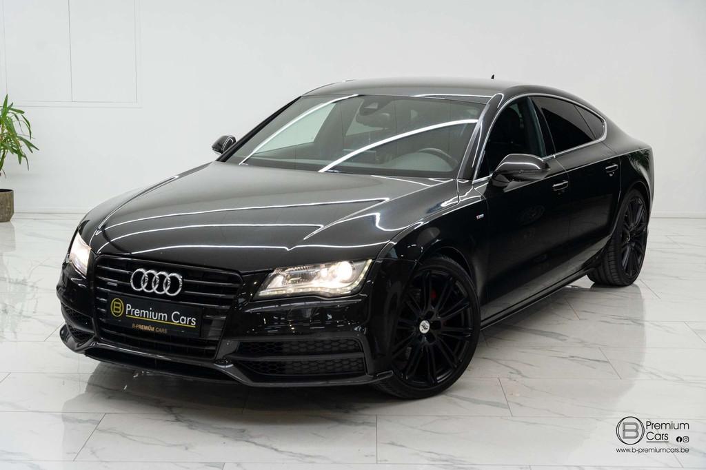Audi A7 3.0TDI 3x S-line! Black pack! Top wagen!, Autos, A7, Euro 5, Entreprise, Noir