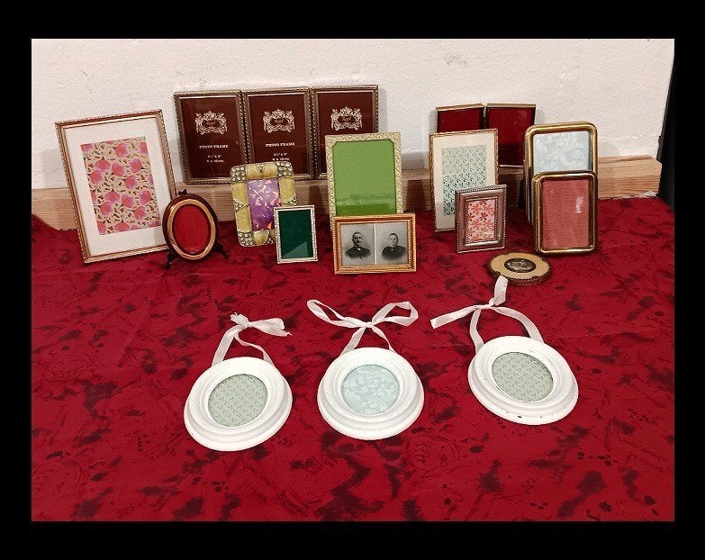 Set vintage fotolijsten, Antiek en Kunst, Ophalen of Verzenden, Koper