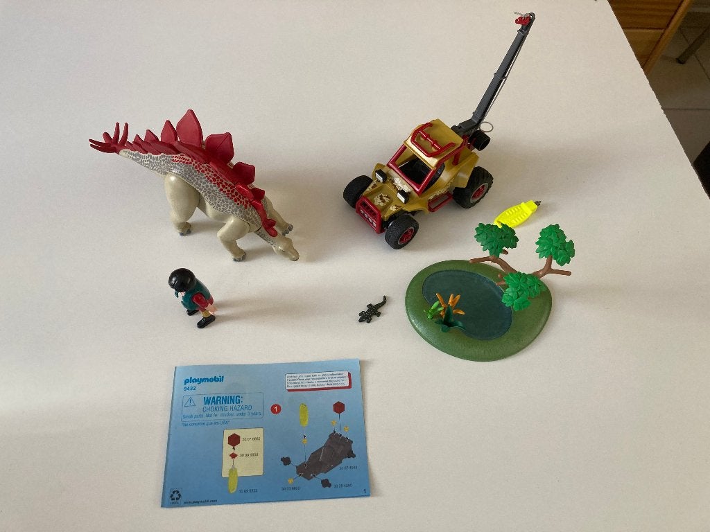 Playmobil 9432 explorateur avec véhicule et dinosaure, Enfants & Bébés, Utilisé, Véhicule, Kit complet, Enlèvement