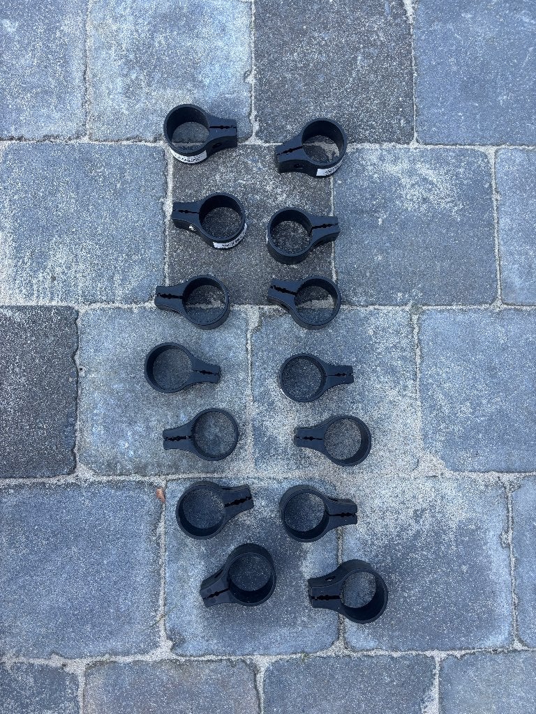14 eindklemmen voor draadpaneel (48mm) – Zwart (Nieuw), Tuin en Terras, Ophalen of Verzenden, Nieuw, Minder dan 10 meter, Draad