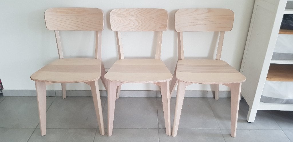 Chaises Ikea Lisabo, Trois, Autres couleurs, Comme neuf, Enlèvement