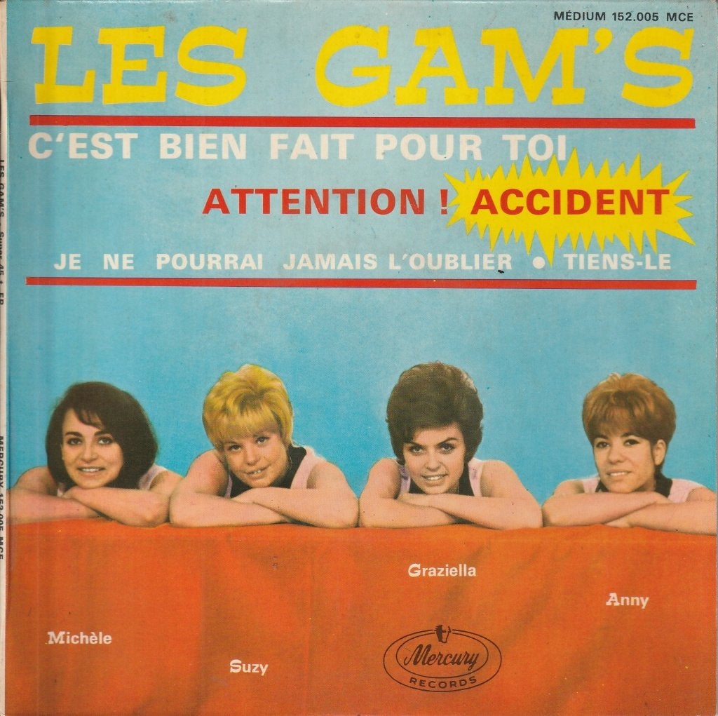 Les Gam's - C'est bien fait pour toi + 3 andere, Gebruikt, Verzenden, 7 inch, Fotohoes