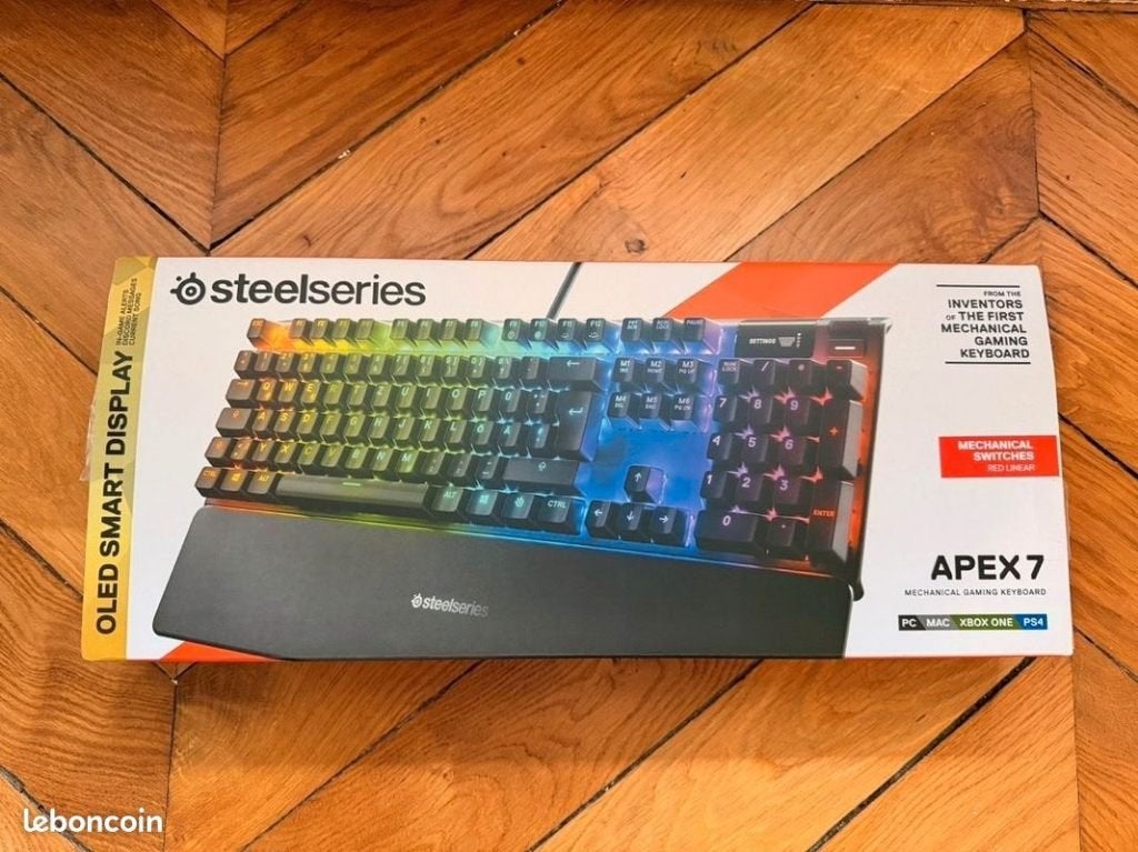 Clavier gamer Steelséries Apex 7, Clavier gamer, Enlèvement ou Envoi, Azerty, Comme neuf