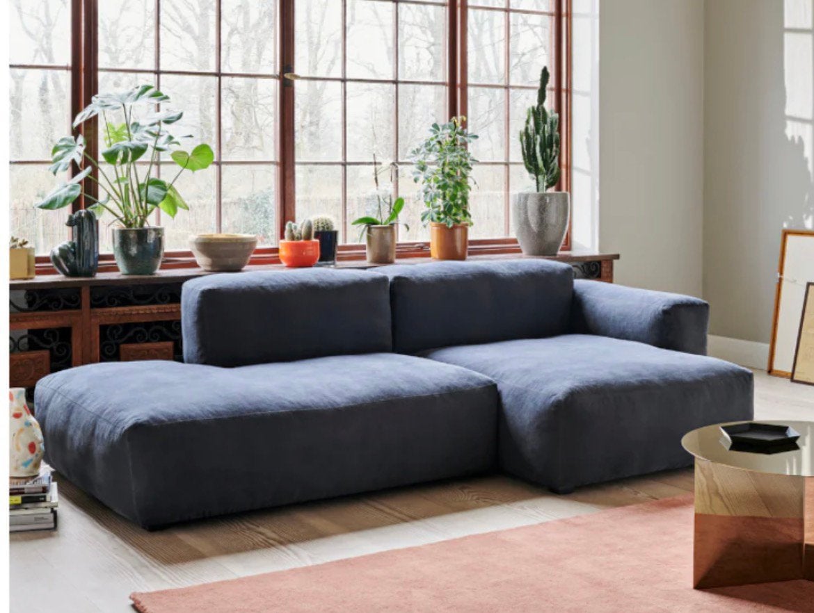 GEZOCHT: donkerblauwe Hay Mags Soft Low, Huis en Inrichting, Ophalen, Zo goed als nieuw