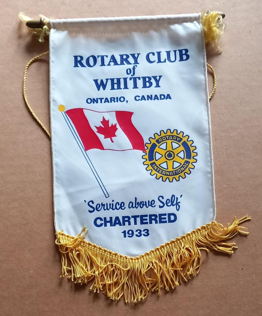 Fanion du Rotary – Whitby (Canada), Enlèvement ou Envoi, Utilisé