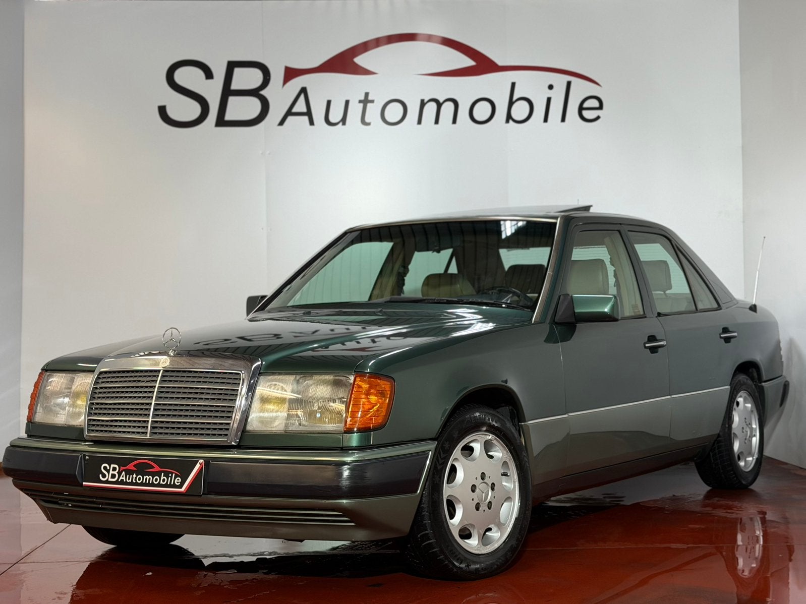 Mercedes-Benz E 320 W124 OLDTIMER/T-OUVRANT/AIRCO/GARANTIE//, Autos, Cuir, Achat, Beige, Entreprise