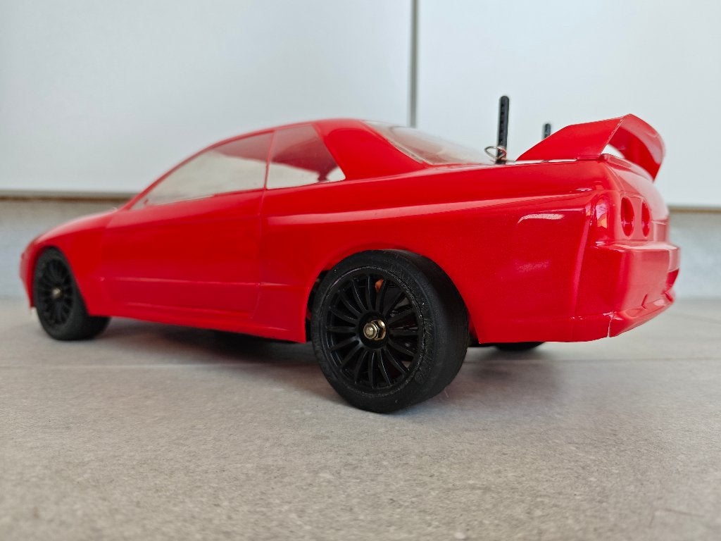 Tamiya TA02 Nissan Skyline jaren 90, Échelle 1:10, Enlèvement ou Envoi, Voiture on road, Utilisé