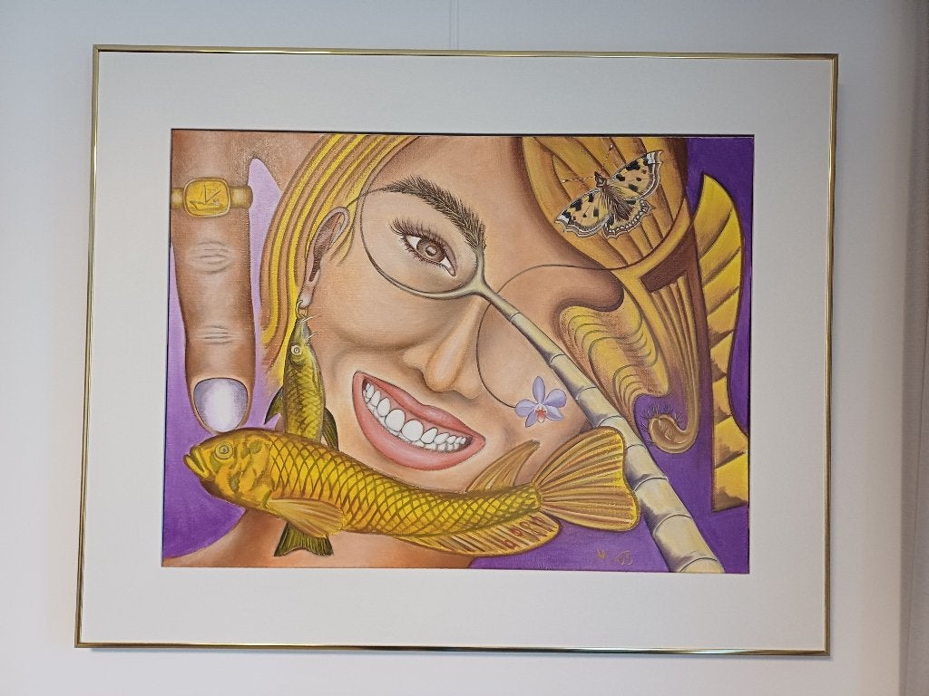 Hugo  Vos - schilderij, Antiek en Kunst, Kunst | Schilderijen | Klassiek, Ophalen, Doek, Expressionistisch, Olieverf