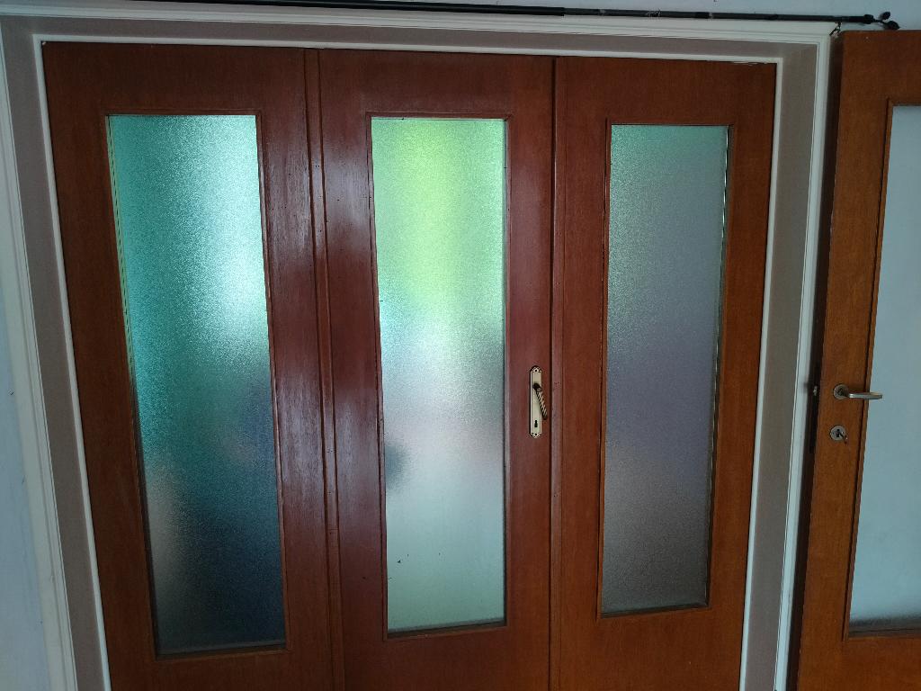 Lot de Portes années 50 en bois / vitre, Porte intérieure, Enlèvement, Utilisé, Moins de 80 cm