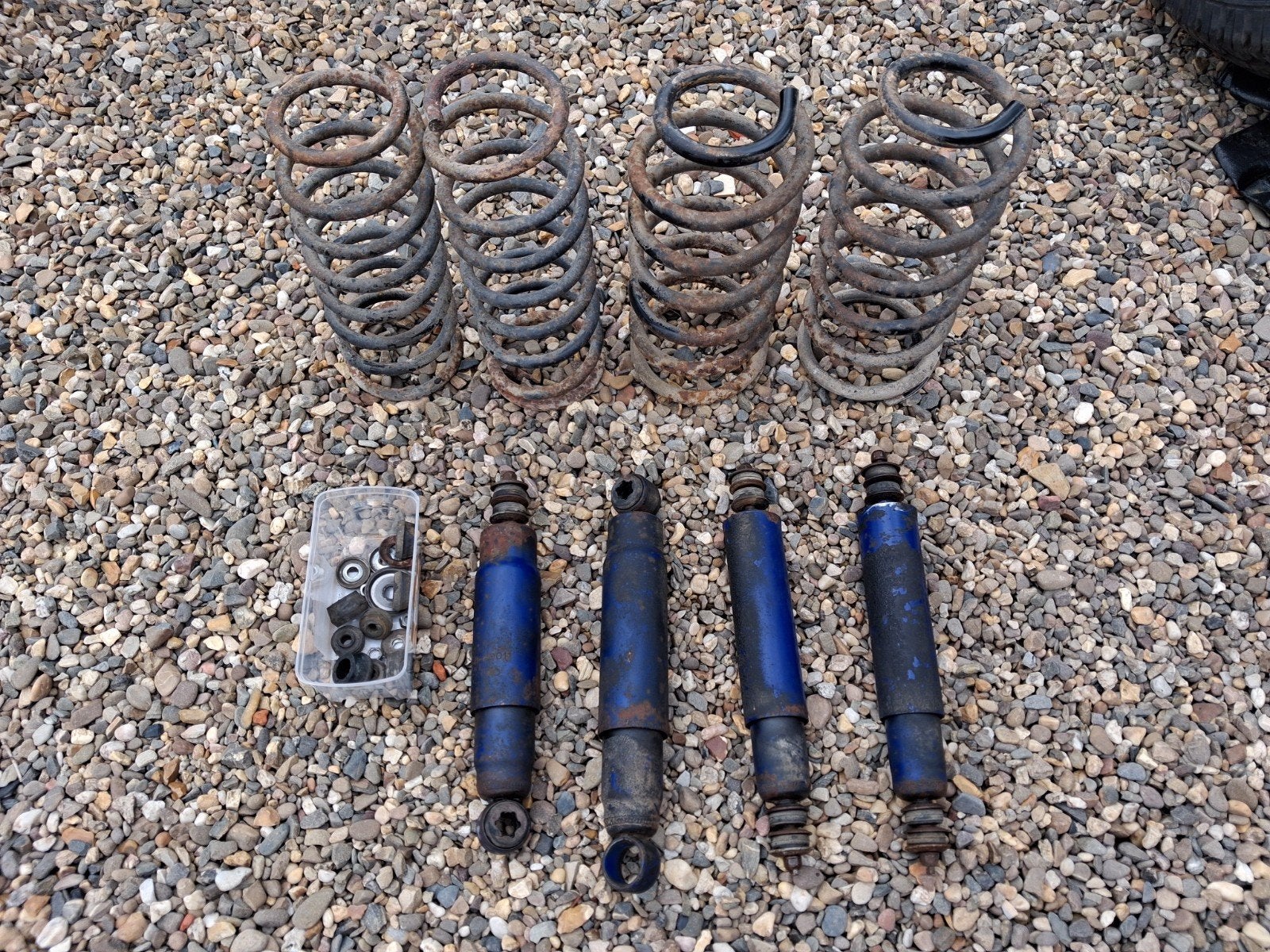 originele set veren en schokdempers Toyota 70serie, Ophalen, Gebruikt, Toyota