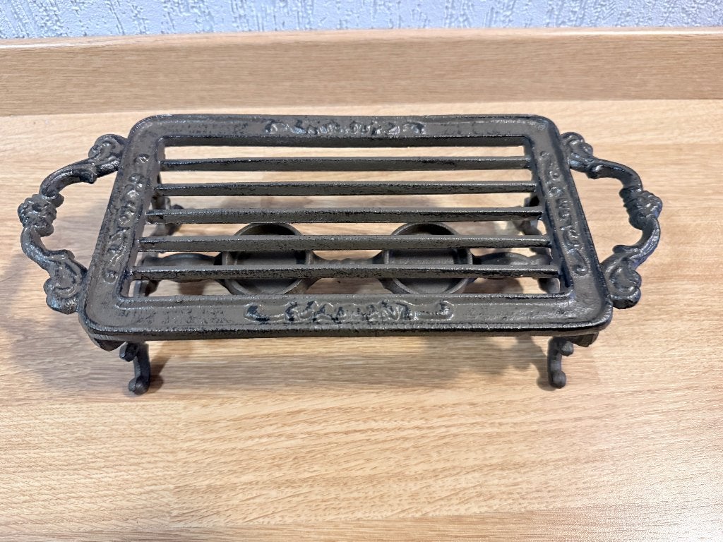 Vintage gietijzeren warmhouder / rechaud – rijk gedecoreerdl, Ophalen of Verzenden, Overige typen