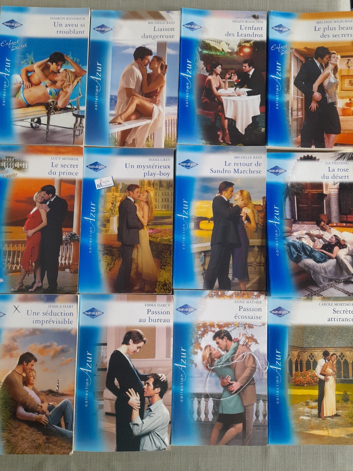 Lot de 12 romans Harlequin collection Azur, Livres, Romans, Enlèvement ou Envoi