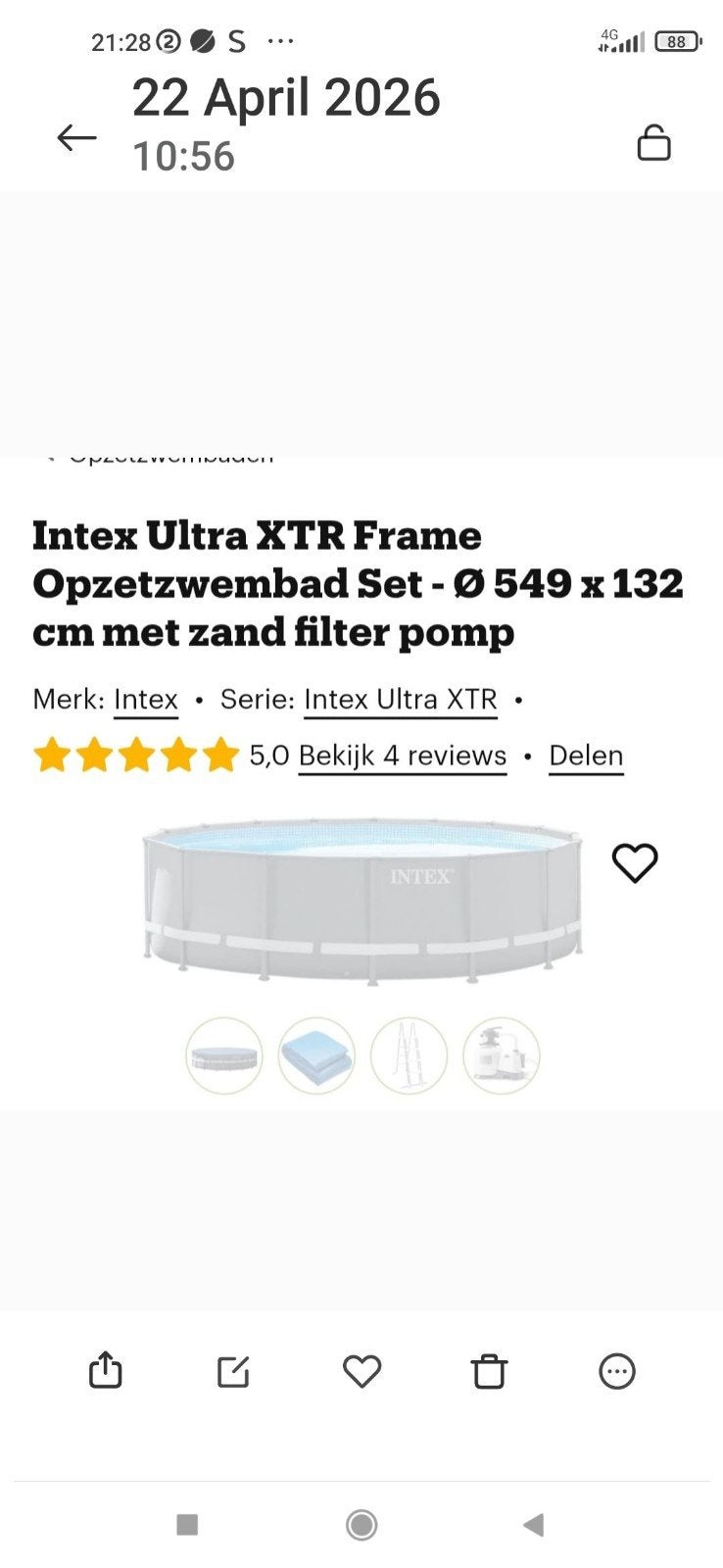 Zwembad 25000 liter, Kinderen en Baby's, Ophalen