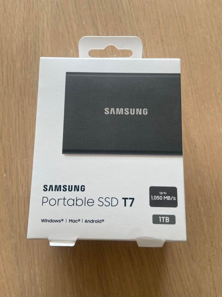 Samsung Portable T7 Externe SSD - 1TB, Enlèvement, Neuf, SSD