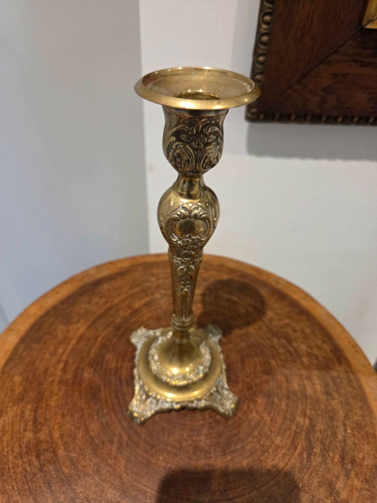 Chandelier en bronze antique élégant — 23 cm — Vintage Baroq, Antiquités & Art, Enlèvement ou Envoi