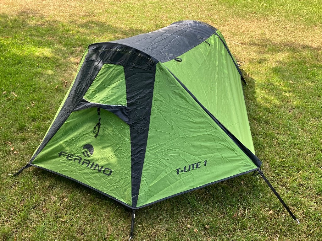 Tent Ferrino T-lite  1  groen   1,4 kg, Caravans en Kamperen, Tenten, Ophalen, Zo goed als nieuw, Tot en met 2