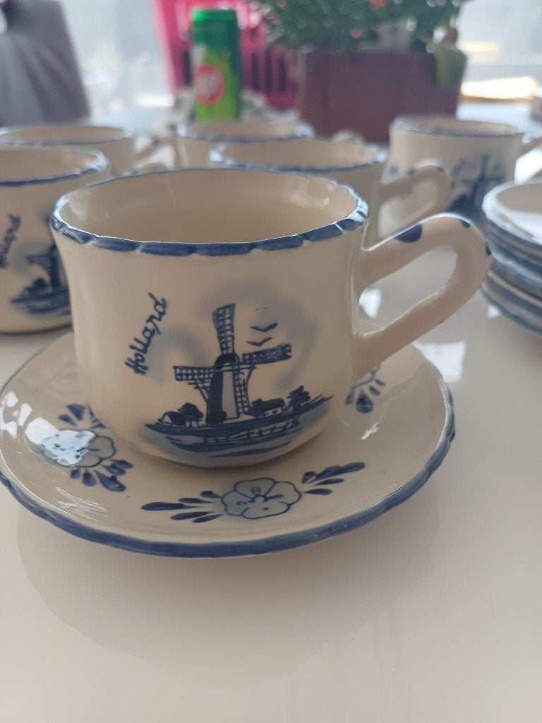 keramische hollandse tassen, Ophalen