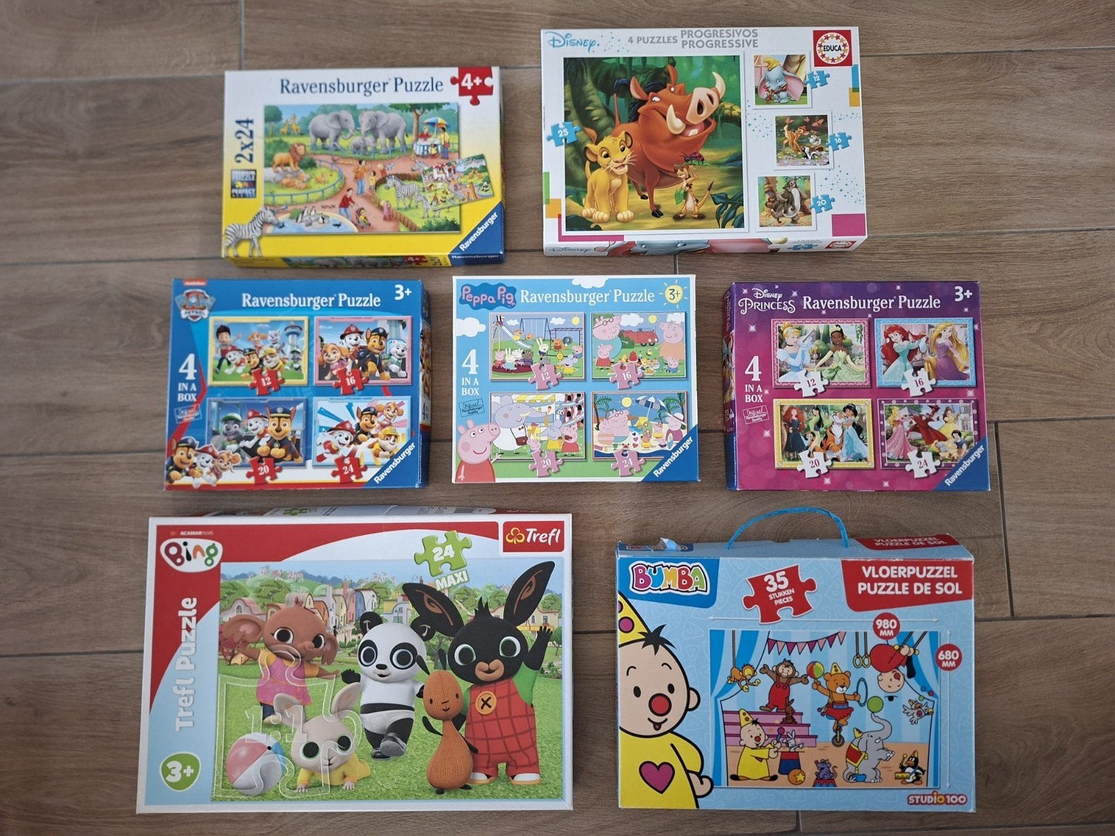 7 puzzles pour tout-petits et tout-petits en bon état, Enlèvement ou Envoi