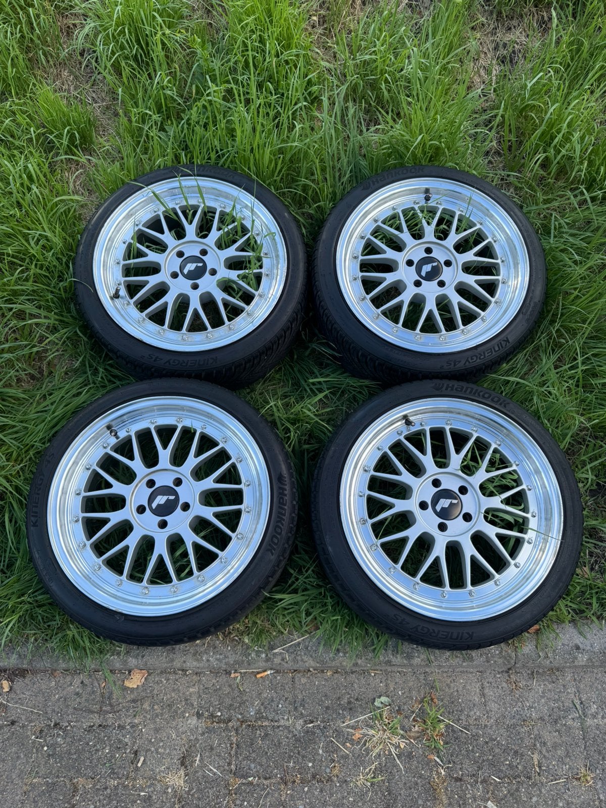 Japan Racing JR23 17” velgenset + Hankook banden, Auto-onderdelen, Ophalen, 17 inch, Band(en)