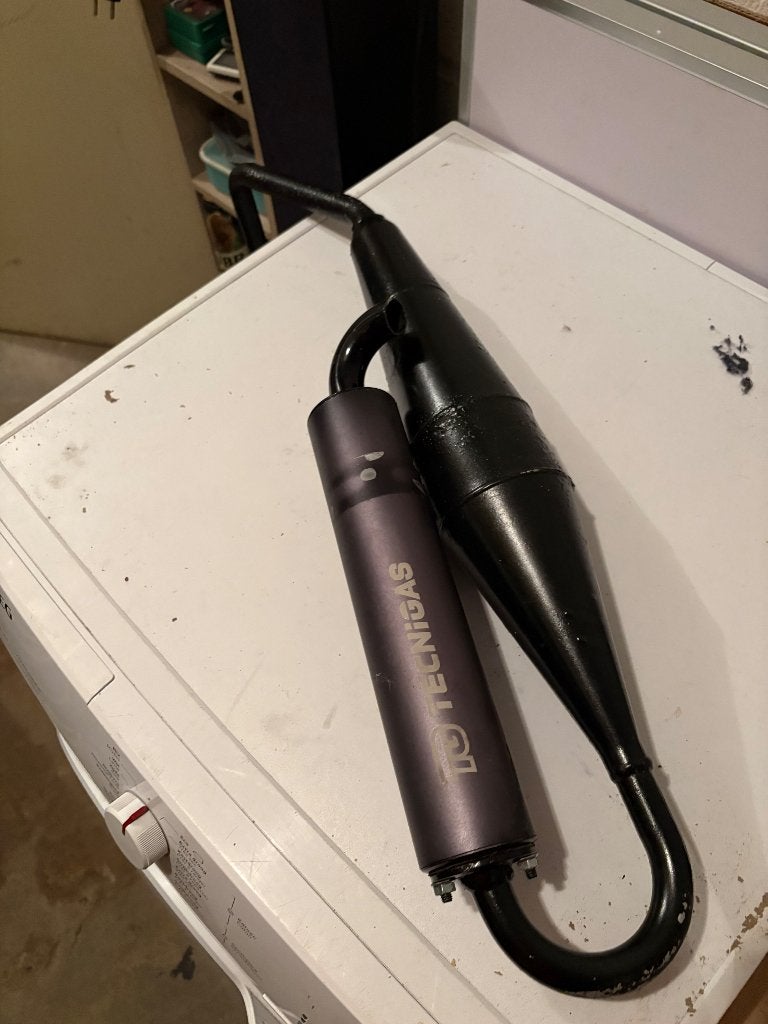 Tegnigas uitlaat Kymco super 8 r, Ophalen, Gebruikt, Uitlaat