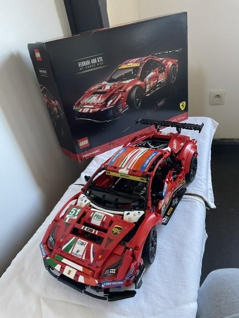 LEGO TECHNIC FERRARI 488 GTE, Ophalen, Compleet, Lego, Zo goed als nieuw