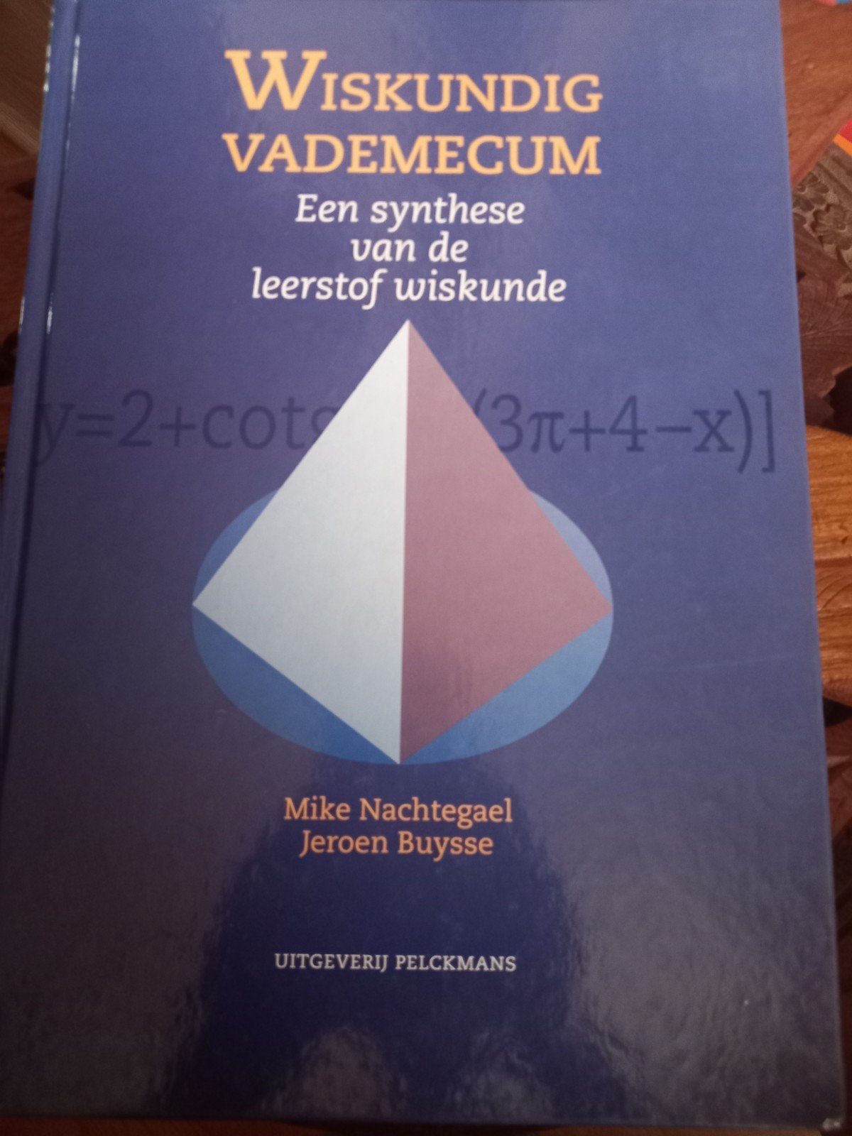 M. Nachtegael - Wiskundig vademecum, Boeken, Ophalen of Verzenden, Nederlands, M. Nachtegael