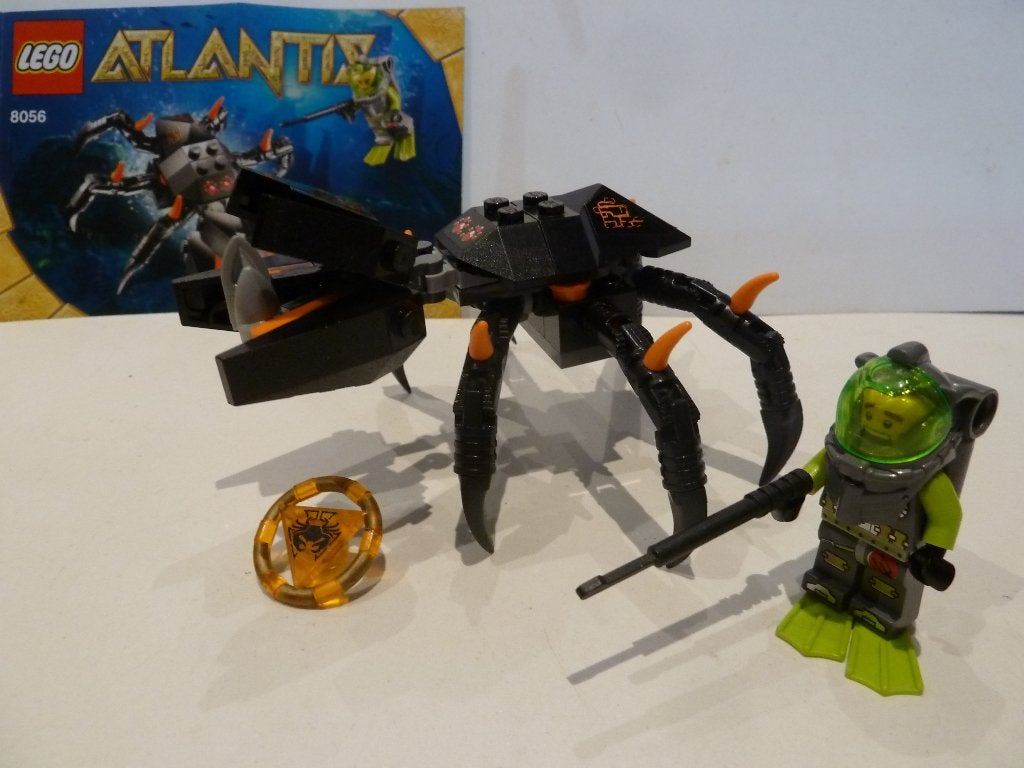 Lego Atlantis 8056 Monster Crab Clash, Lego, Ophalen of Verzenden, Zo goed als nieuw, Inclusief instructies