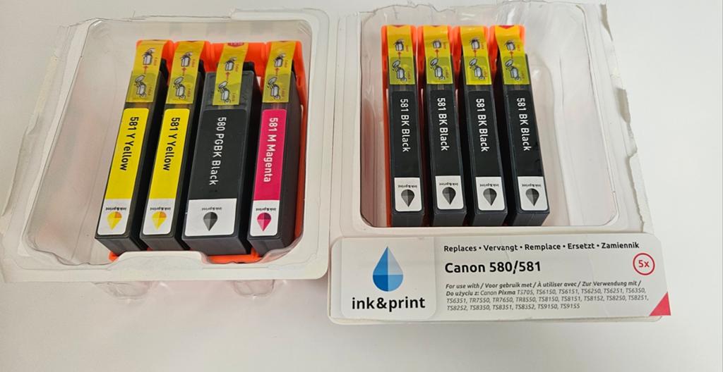 Cartouches pour imprimante Canon pixma 580 581, Informatique & Logiciels, Enlèvement ou Envoi