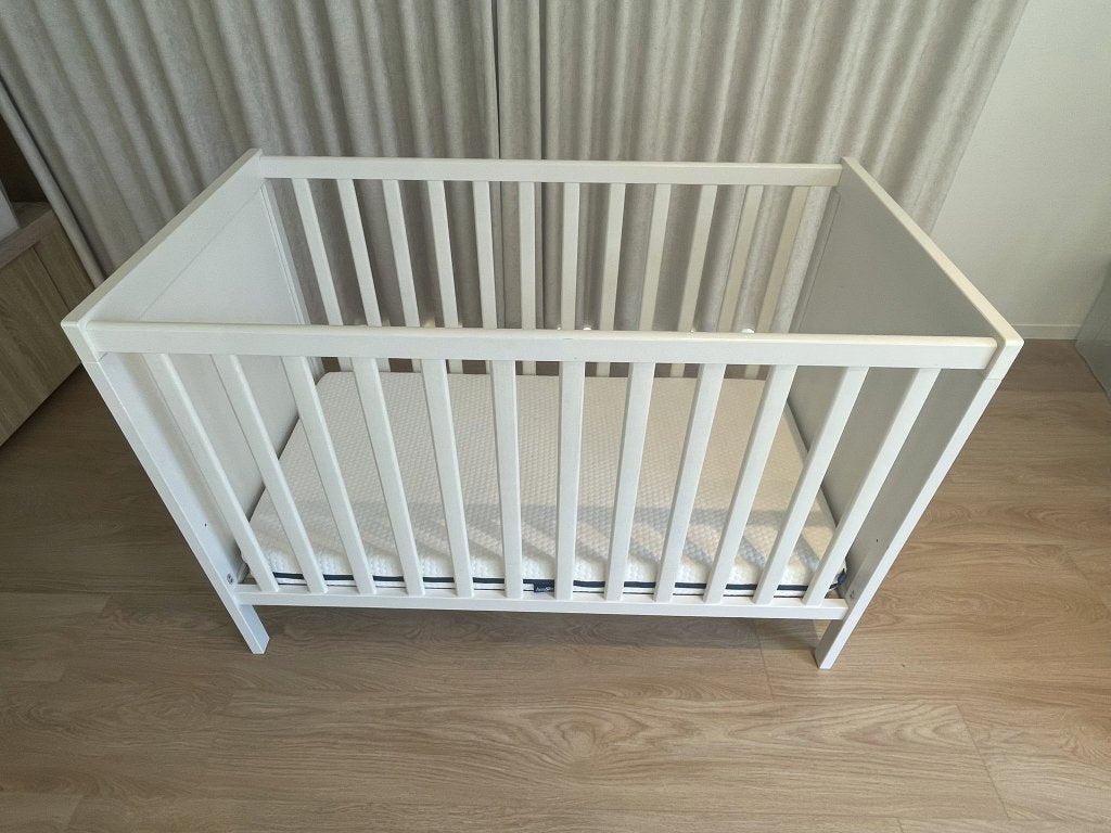 Babybedje 60 x 120 cm - zeer goede staat (onbeschadigd), Ophalen, Zo goed als nieuw, Minder dan 140 cm, Minder dan 70 cm