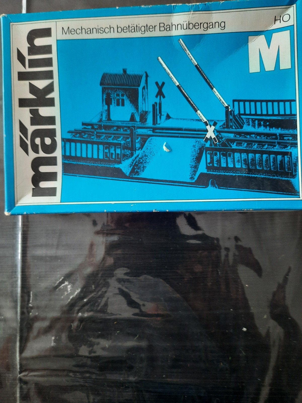 marklin mechanisch werkende overweg 7390, Gebruikt, Brug, Tunnel of Gebouw, Ophalen of Verzenden, Analoog