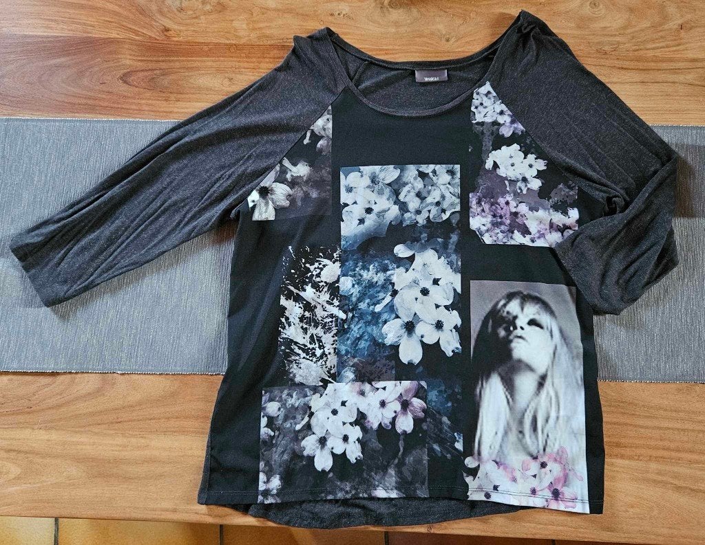Blouse gris foncé noir Yessica C&A taille M, Kleding | Dames, Blouses en Tunieken, Maat 38/40 (M), Zwart, Ophalen of Verzenden