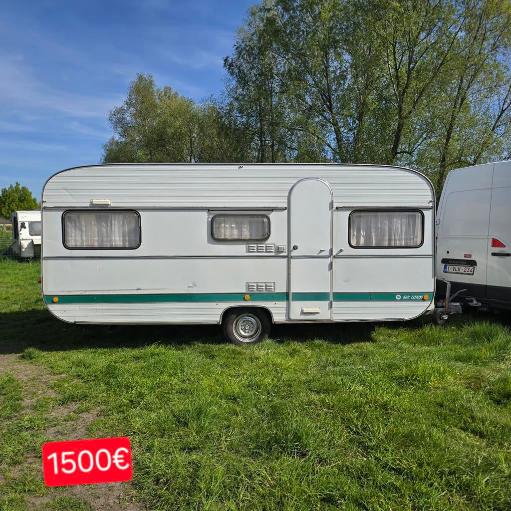 Caravan 4 slaapplaatsen Badkamer camping werfkeet bouw tuin, Ophalen
